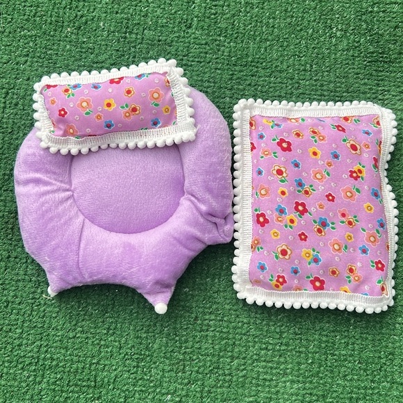 Labubu Accessories Sleeping Bag Bed Cute Comfortable Floral $13 each “orange” - Picture 7 of 8